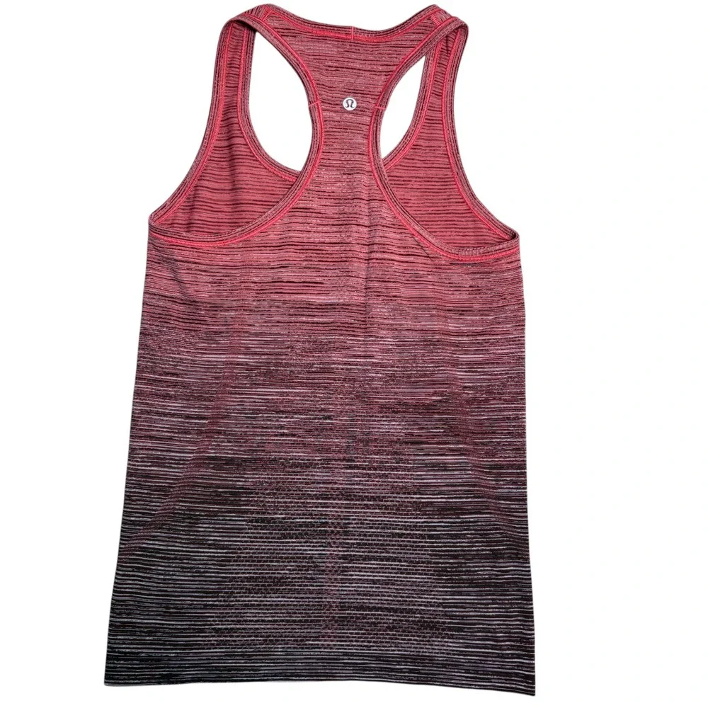 Lululemon Swiftly Tech 2.0 Racerback Tank Top Women's Ombre Red Black Activewear